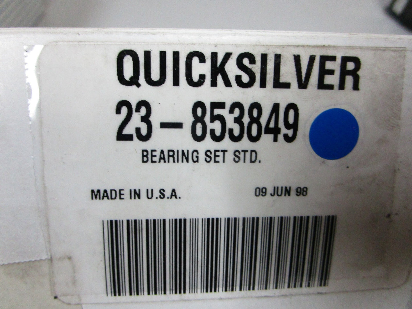 *NEW OEM* 0810 Mercury Quicksilver Standard Bearing Set 23-853849