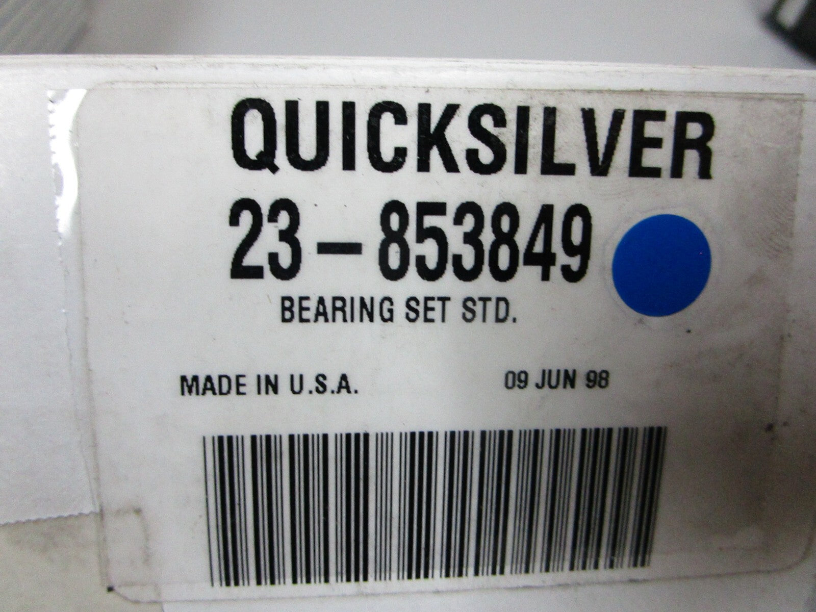 *NEW OEM* 0810 Mercury Quicksilver Standard Bearing Set 23-853849