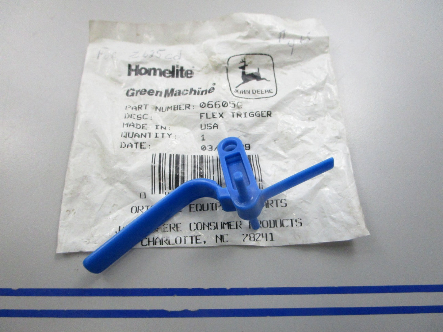 NEW OEM 06605C John Deere Homelite Flex Trigger 0810