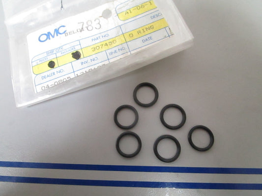 NEW OEM (LOT OF 6) 307450 0307450 OMC Johnson Evinrude O-Ring 0810
