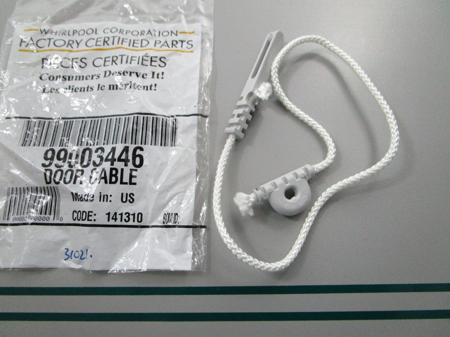 NEW OEM 99003446 Whirlpool Dishwasher Door Cable 0810