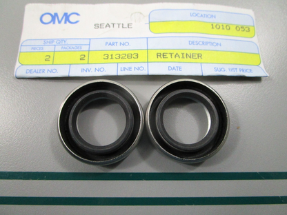 NEW OEM (LOT OF 2) 313283 0313283 OMC Johnson Evinrude Retainer 0810