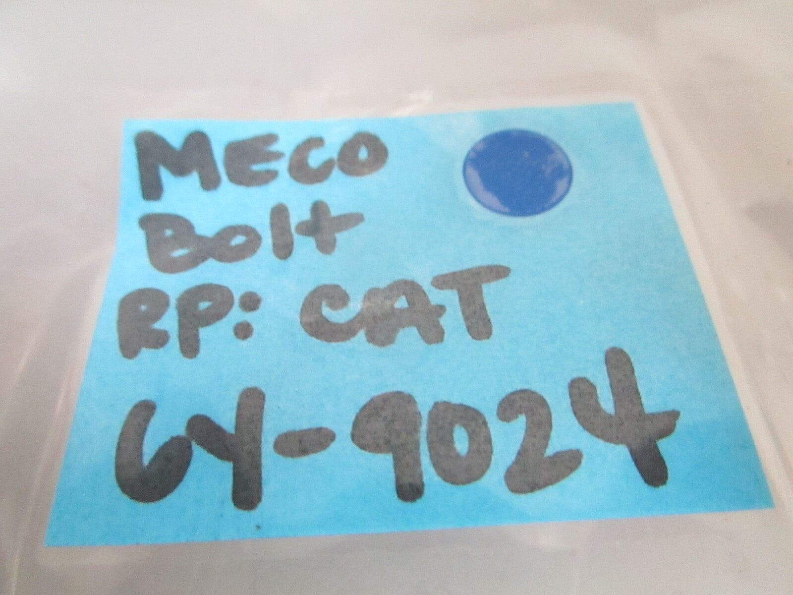 *NEW* (LOT OF 4) 0810 Meco Bolt Replaces: CAT 6Y-9024