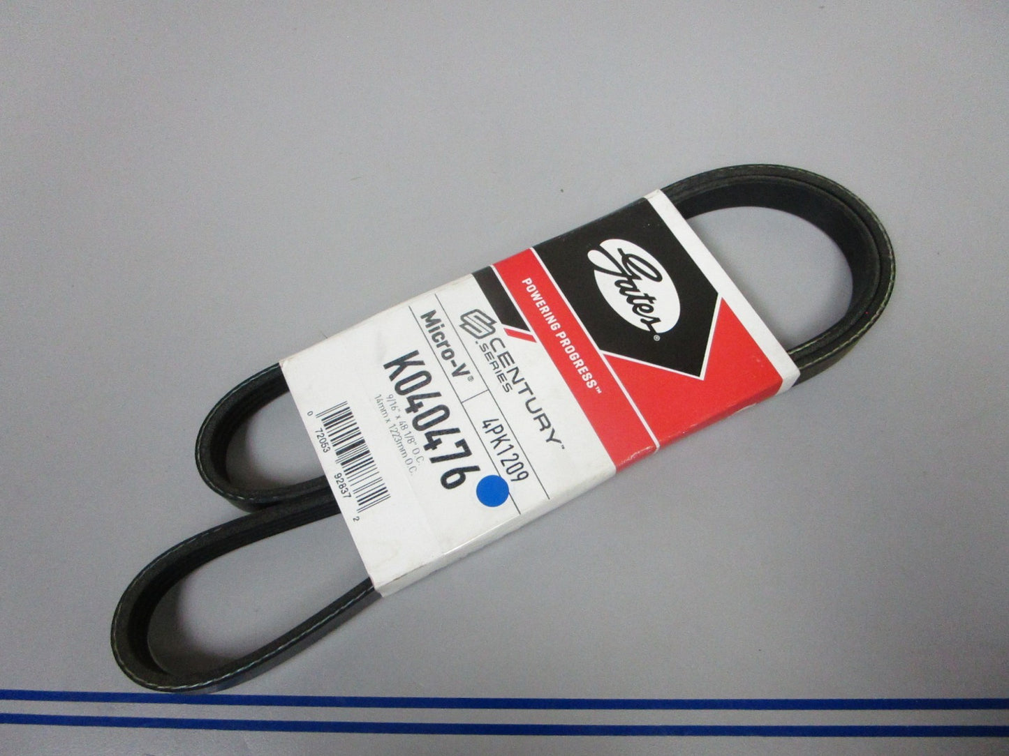 NEW K040476 Gates Micro-V 9/16" x 48 ⅛" Serpentine Belt 0720
