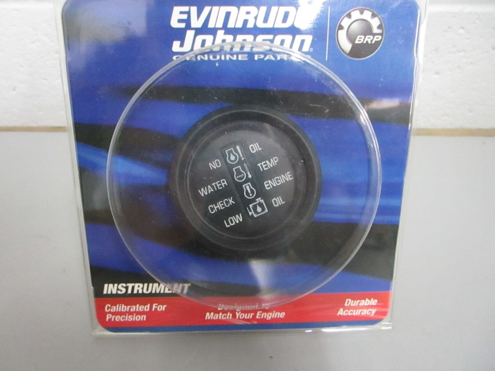 *NEW OEM* 0820 OMC Johnson Evinrude 2" System Check Zephyr Gauge Asy 764043