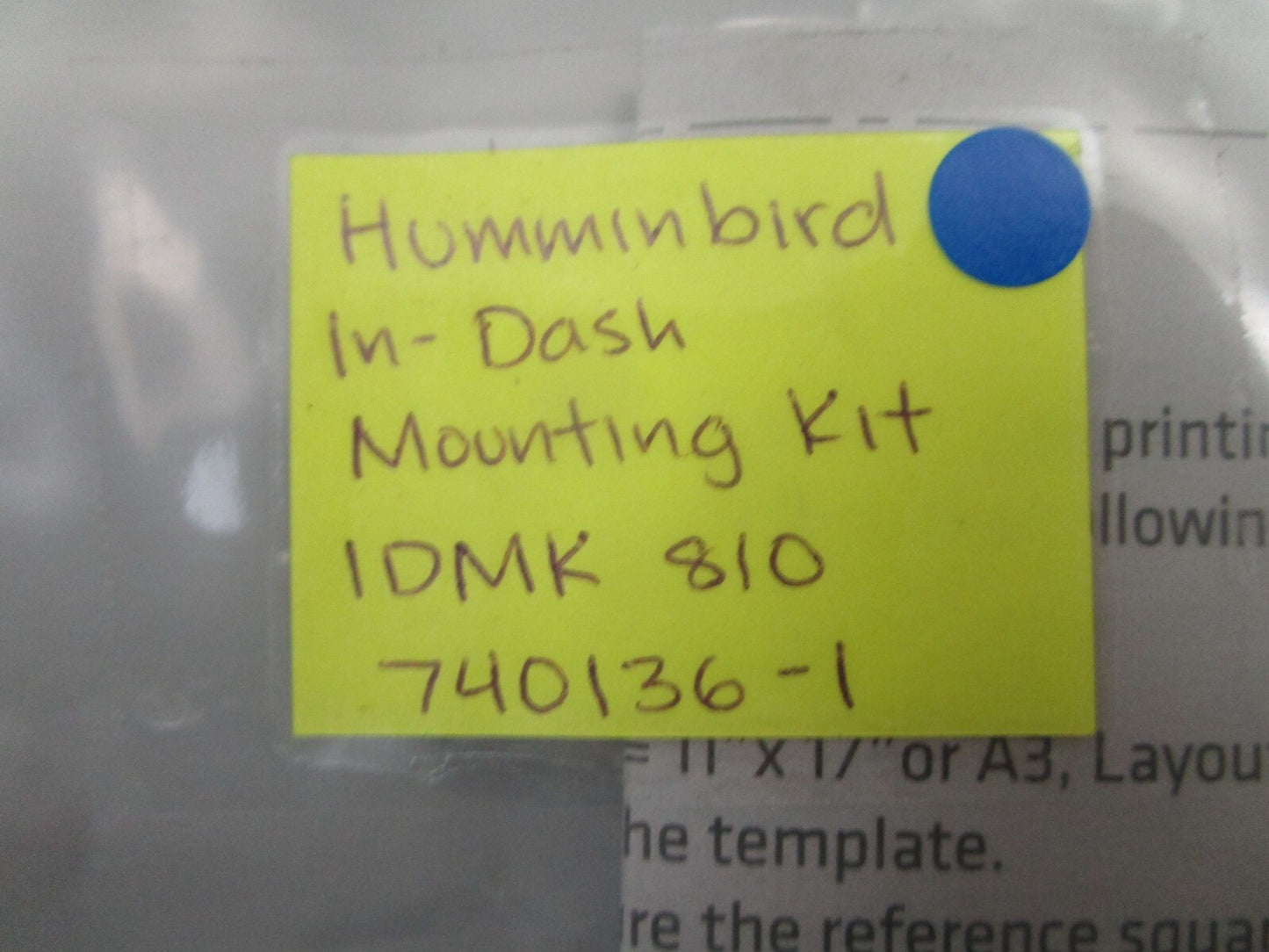 *NEW OEM* 0770 Humminbird In-Dash Mounting Kit 1DMK 810 740136-1