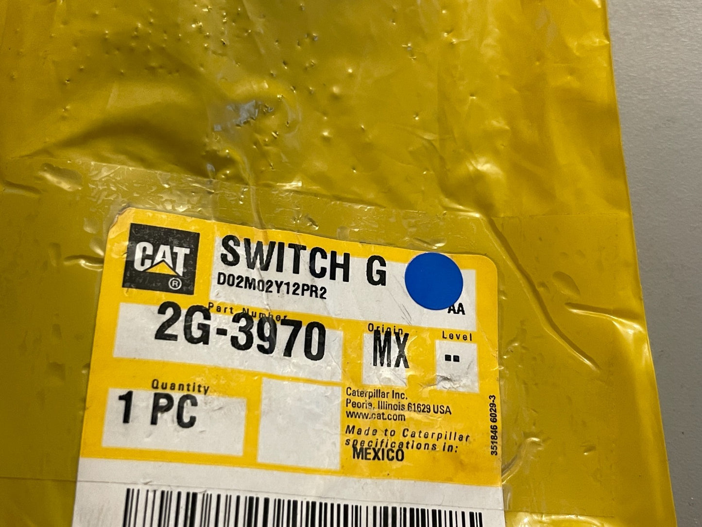 NEW OEM 2G-3970 CAT Caterpillar Control Switch Handle Assembly 0720