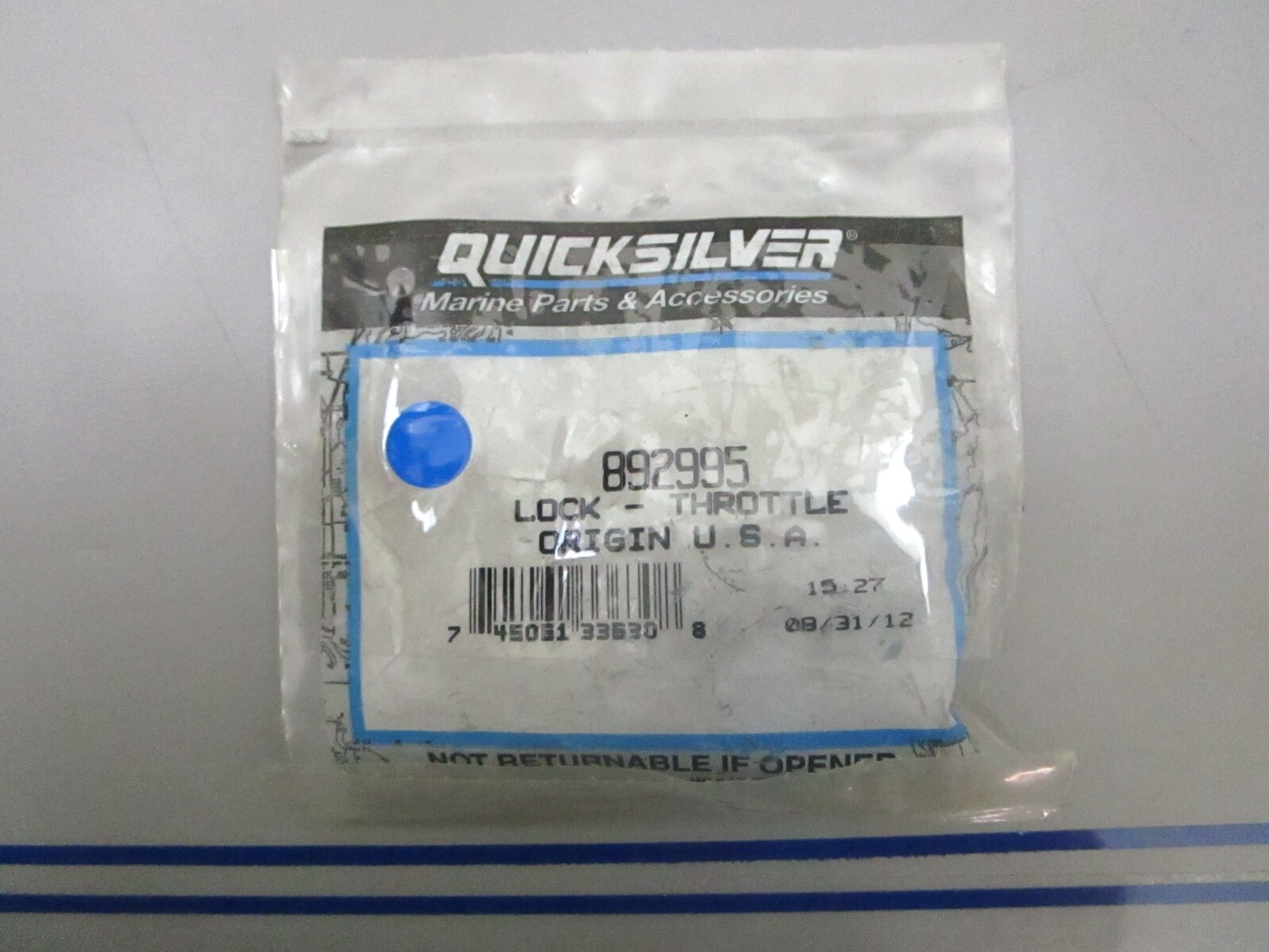*NEW OEM* 0780 Mercury Quicksilver Throttle Lock 892995