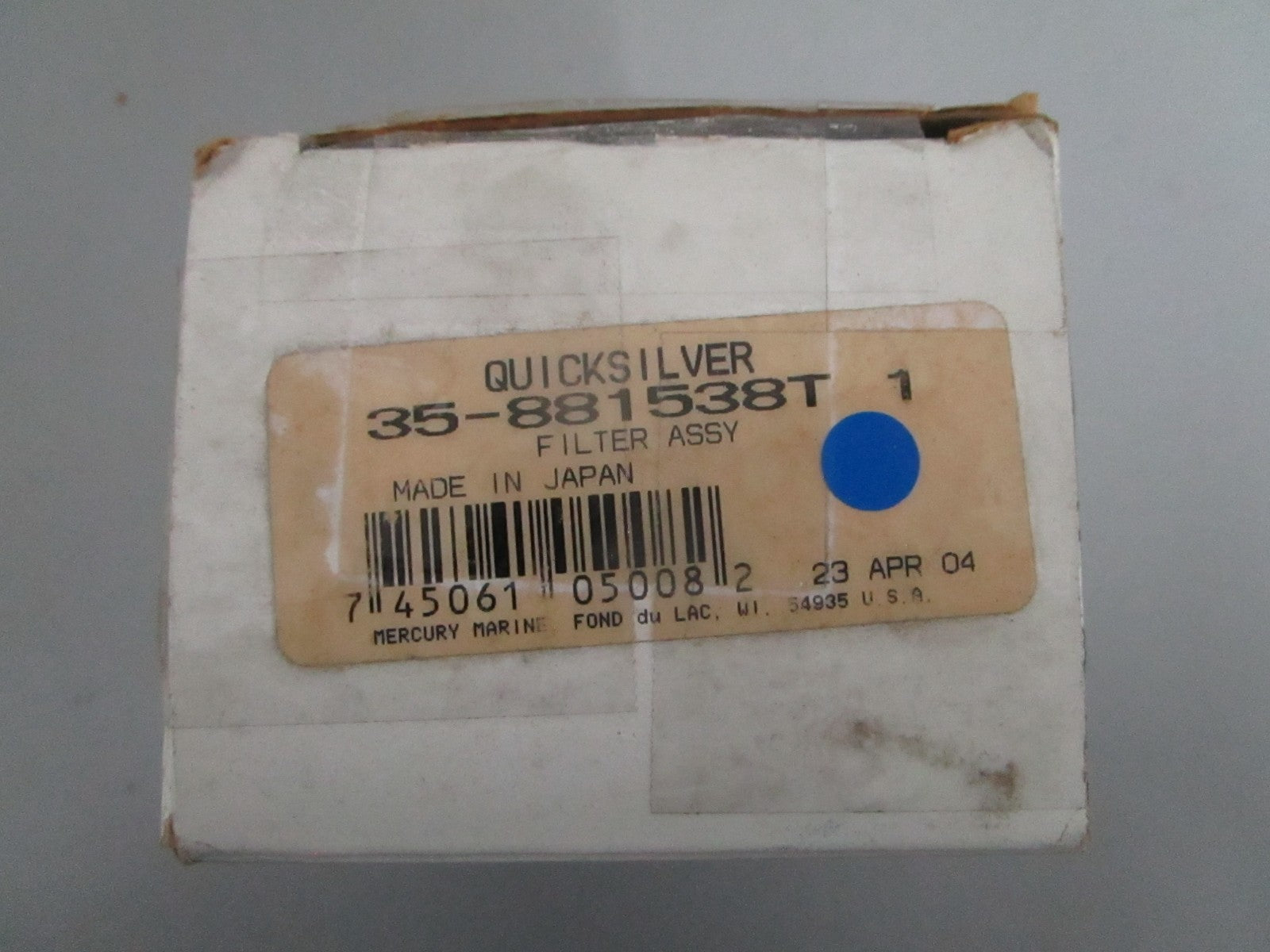 NEW OEM 35-881538T1 Mercury Quicksilver Filter Assy 0820
