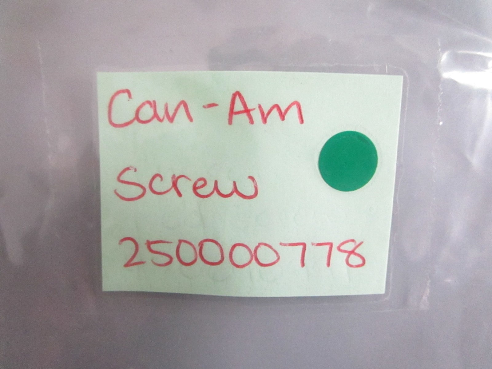 NEW OEM (LOT OF 5) 250000778 Can-Am Screw 0820