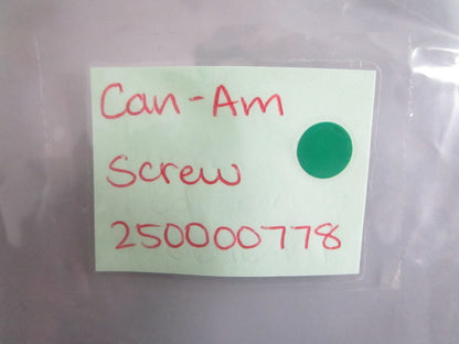 NEW OEM (LOT OF 5) 250000778 Can-Am Screw 0820