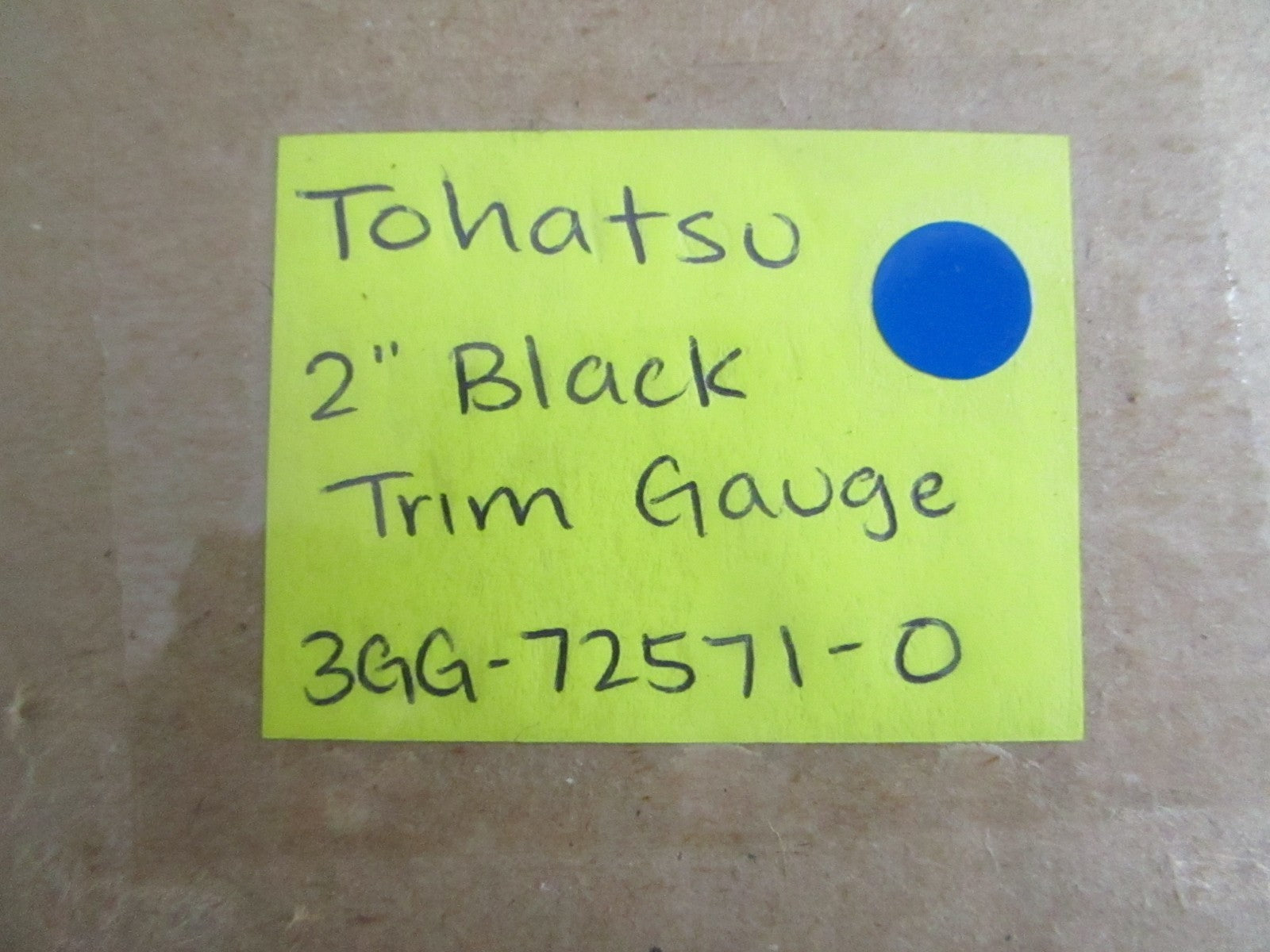 NEW OEM 3GG-72571-0 Tohatsu 2" Black Trim Gauge 0820