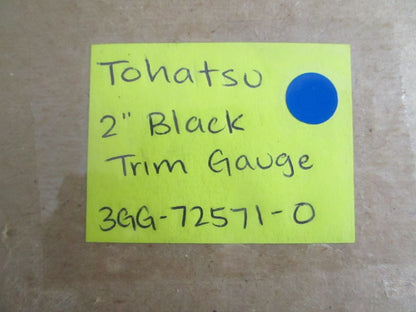 NEW OEM 3GG-72571-0 Tohatsu 2" Black Trim Gauge 0820