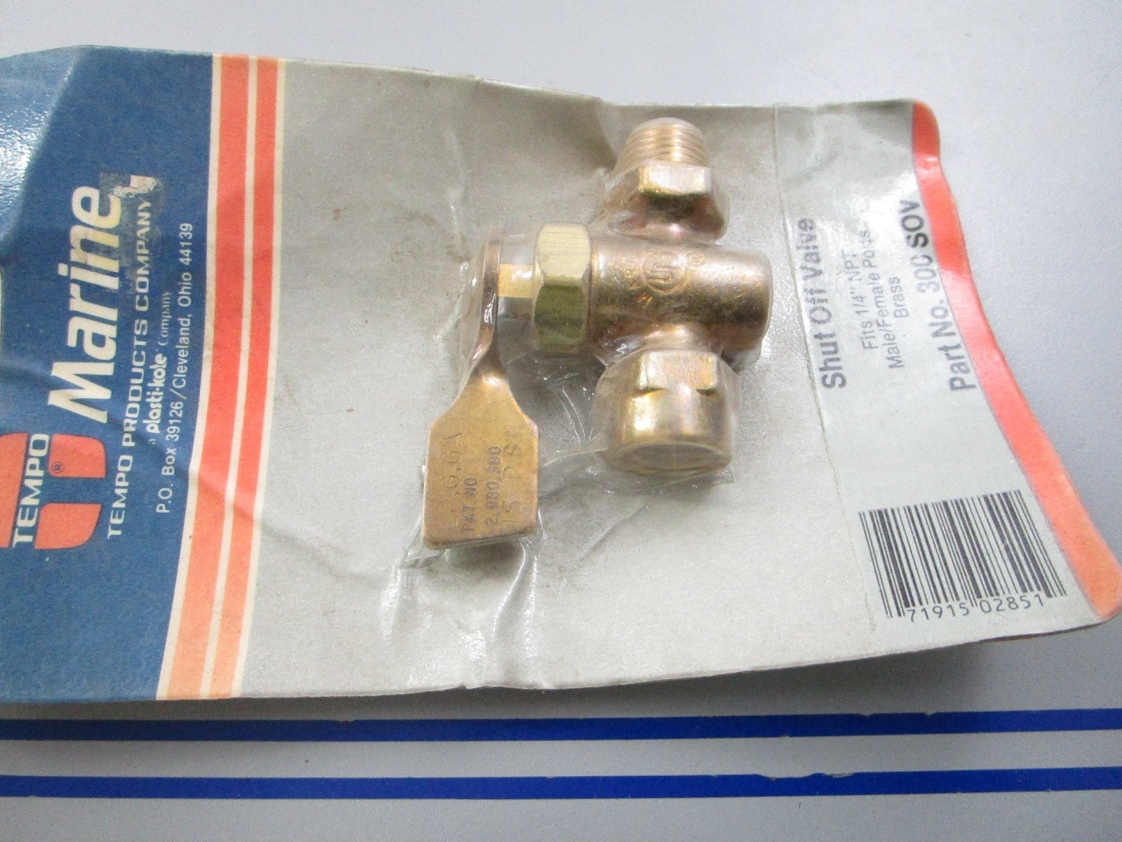 NEW 300SOV Tempo Shut Off Valve 0810