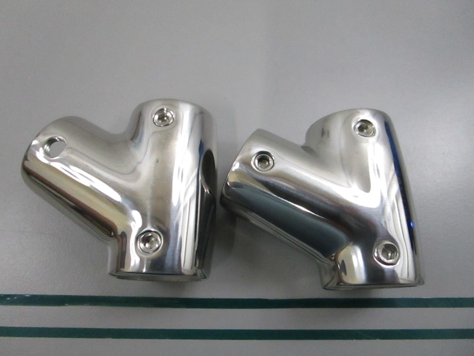 Sea-Dog NEW Chrome 60 Degree Rail Tee Left 7/8" Zinc 291600-1 (LOT OF 2) 0810