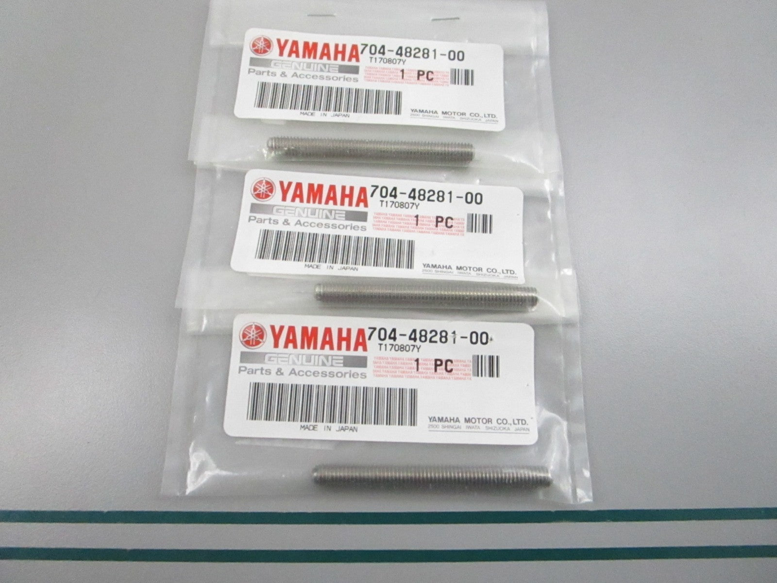 NEW OEM (LOT OF 3) EL8-48281-00-00 Yamaha Screw 0810