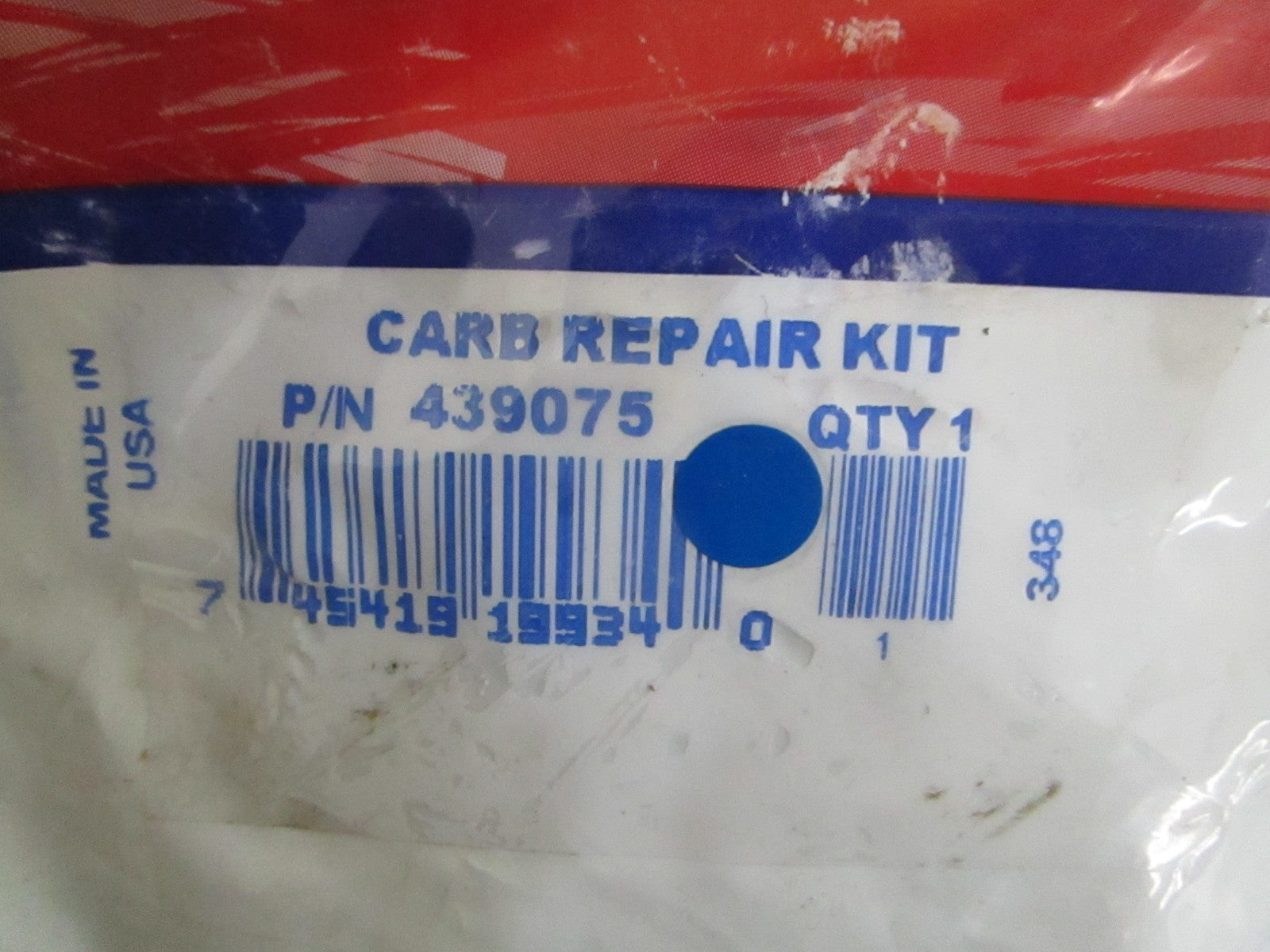 *NEW OEM* 0820 OMC Johnson Evinrude Carburetor Repair Kit 439075 0439075