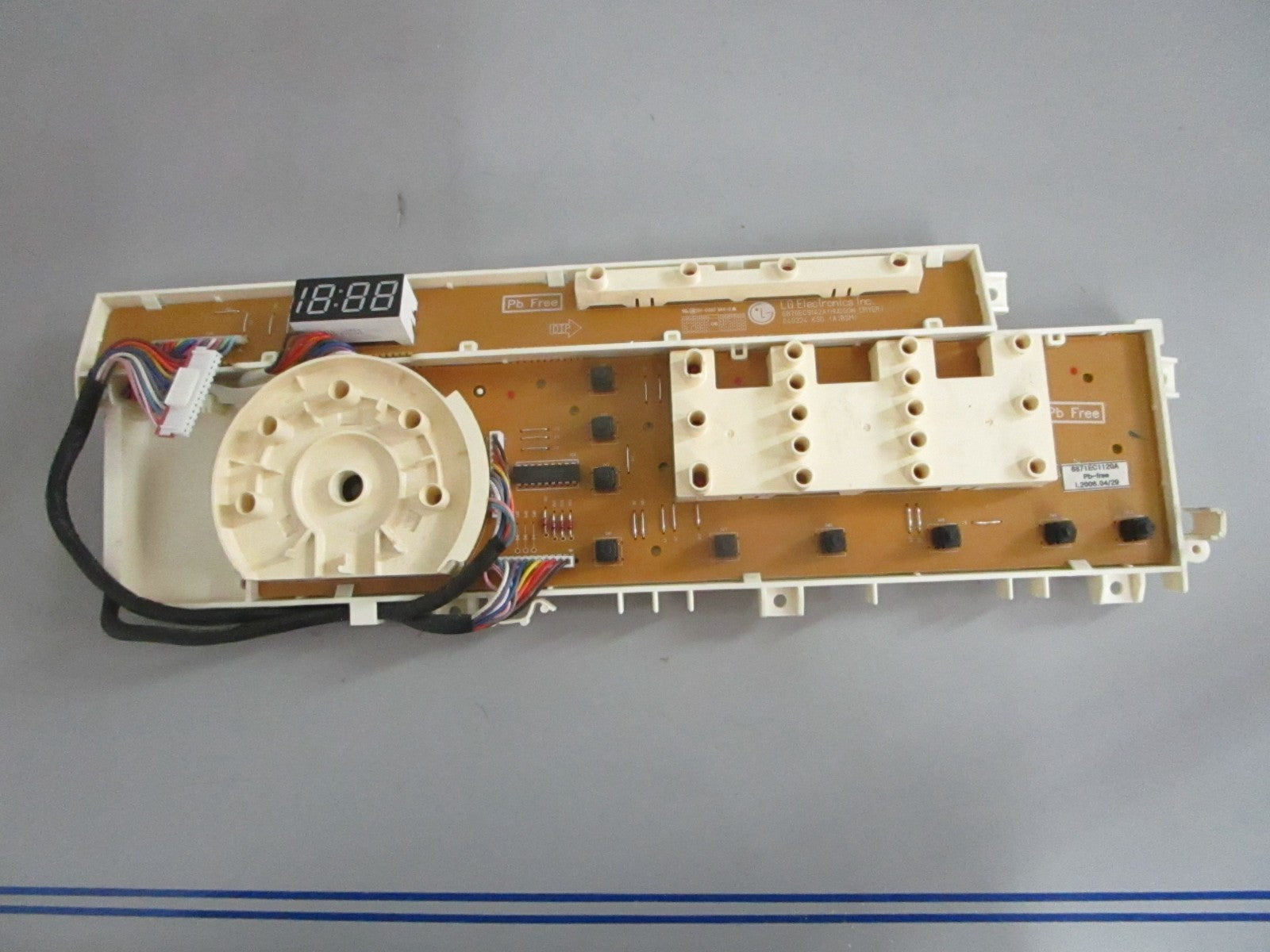 *NEW OEM* 0820 LG Dryer Interface Display Control Board 6871EC1120A