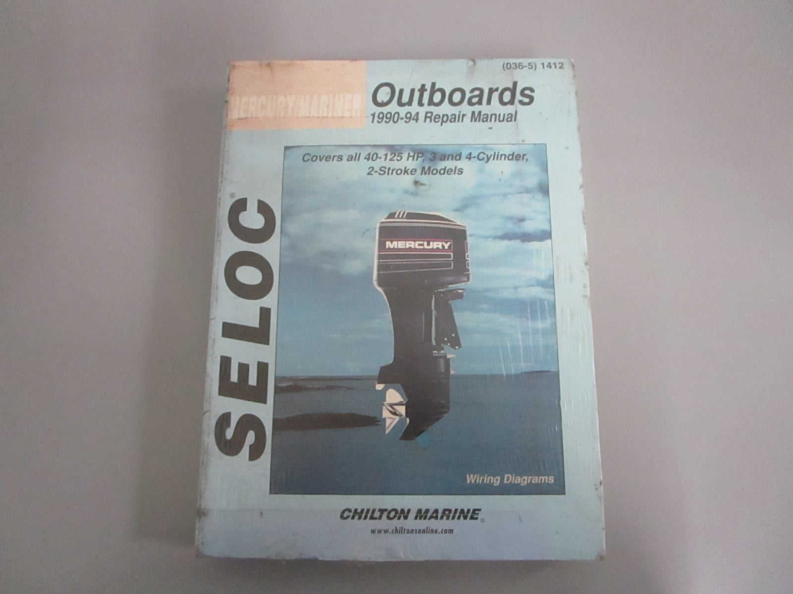NEW (036-5) 1412 Seloc Mercury/Mariner Outboards 1990-94 Repair Manual 0820