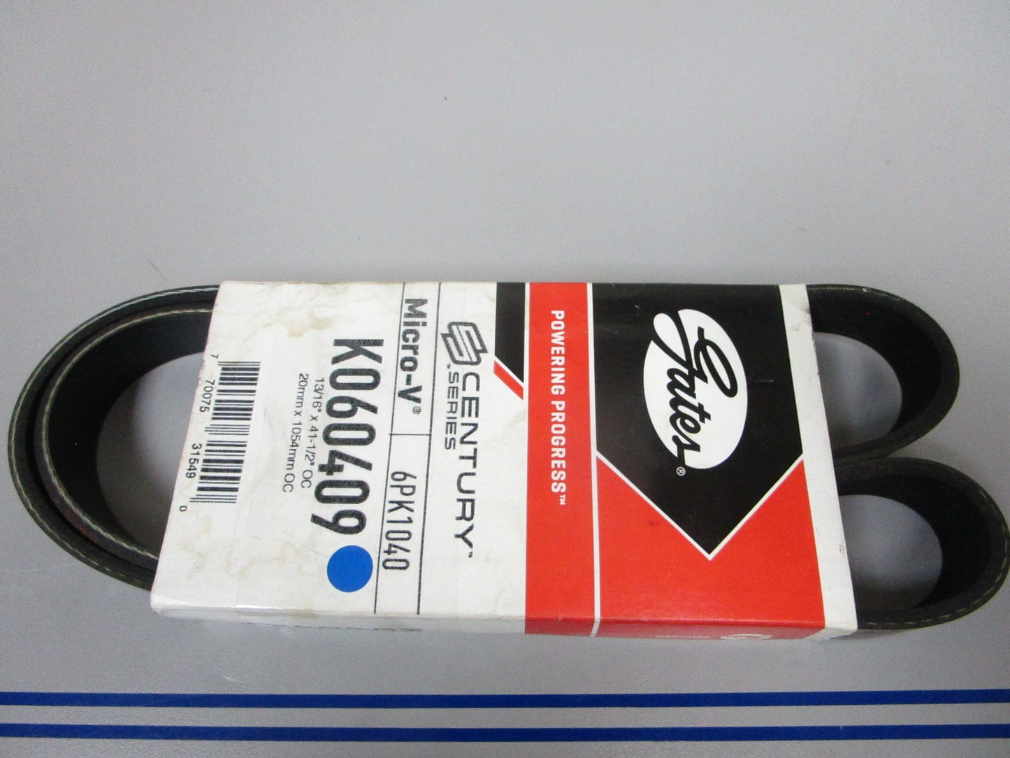 NEW K060409 Gates Micro-V 13/16" x 41 ½" Serpentine Belt 0720