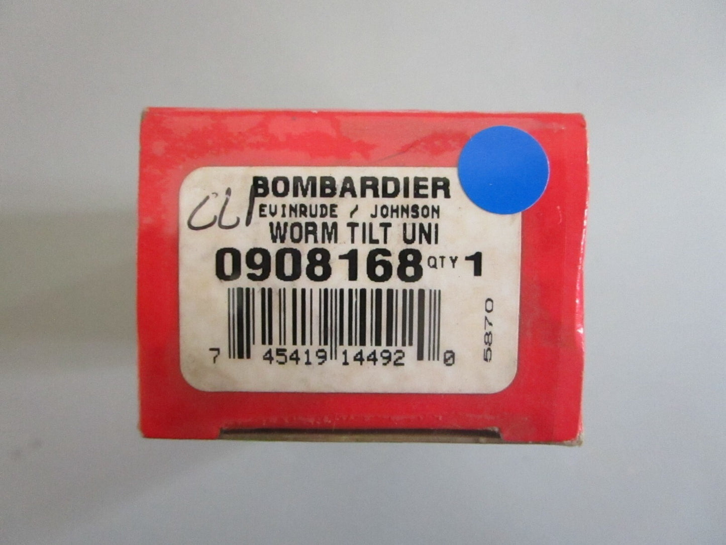 *NEW OEM* 0820 OMC Johnson Evinrude Worm Gear 908168 0908168