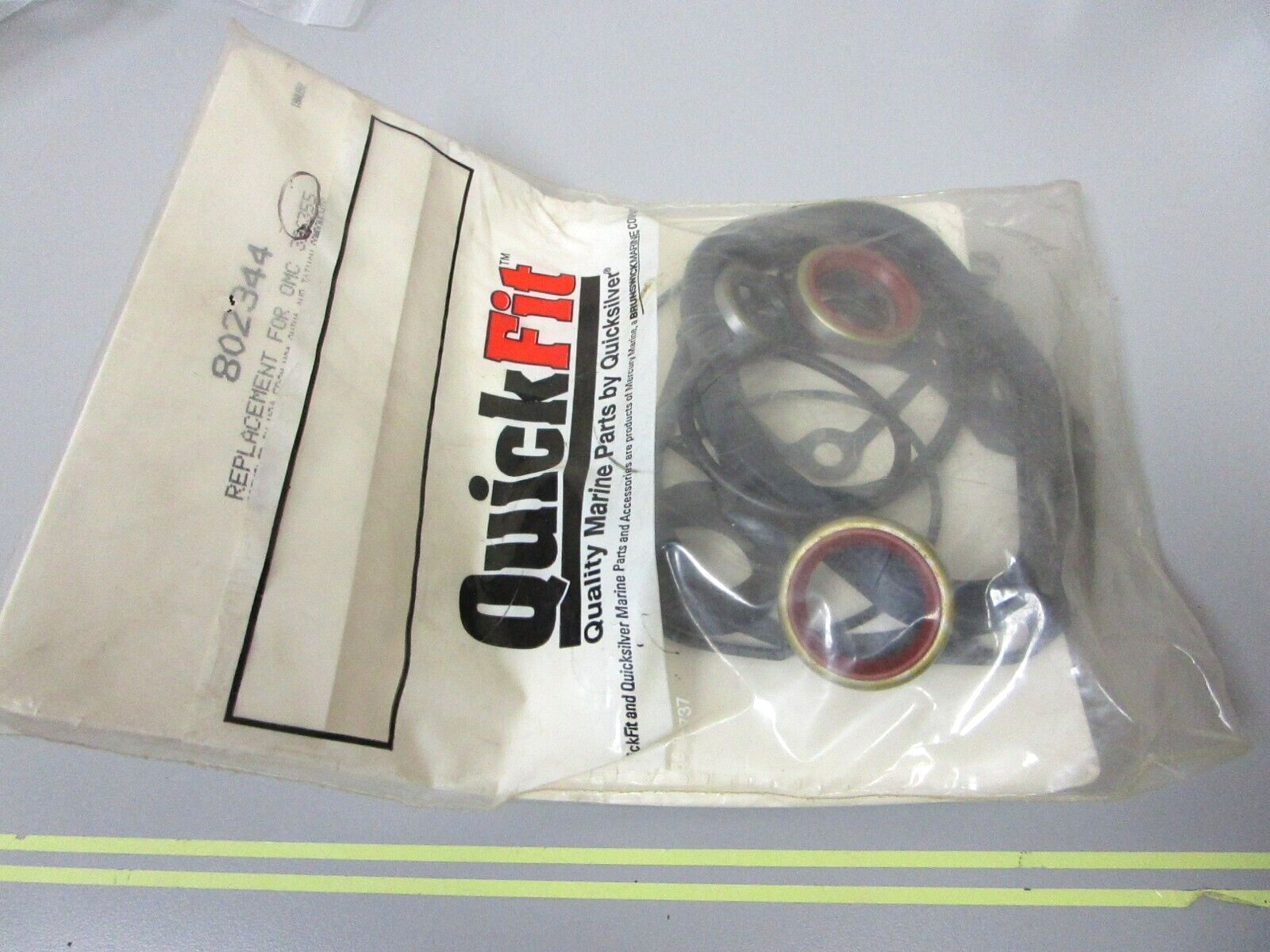 *NEW* 0720 Quick Fit Quicksilver Seal Kit 802344 Replaces: OMC Evinrude 396355