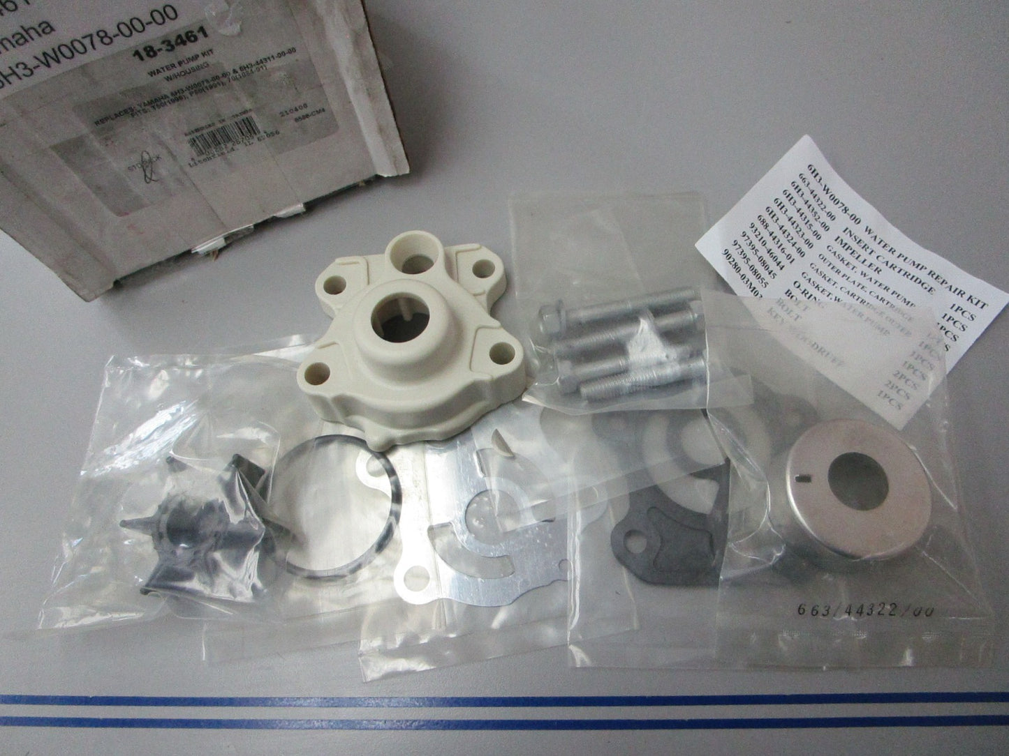 *NEW* 0720 Sierra Water Pump Kit 18-3461 Replaces: Yamaha 6H3-W0078-00-00
