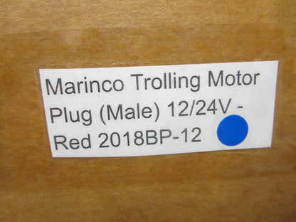 *NEW OEM* (LOT OF 4) 0720 Marinco Trolling Motor 12/24V Red Male Plug 2018BP-12