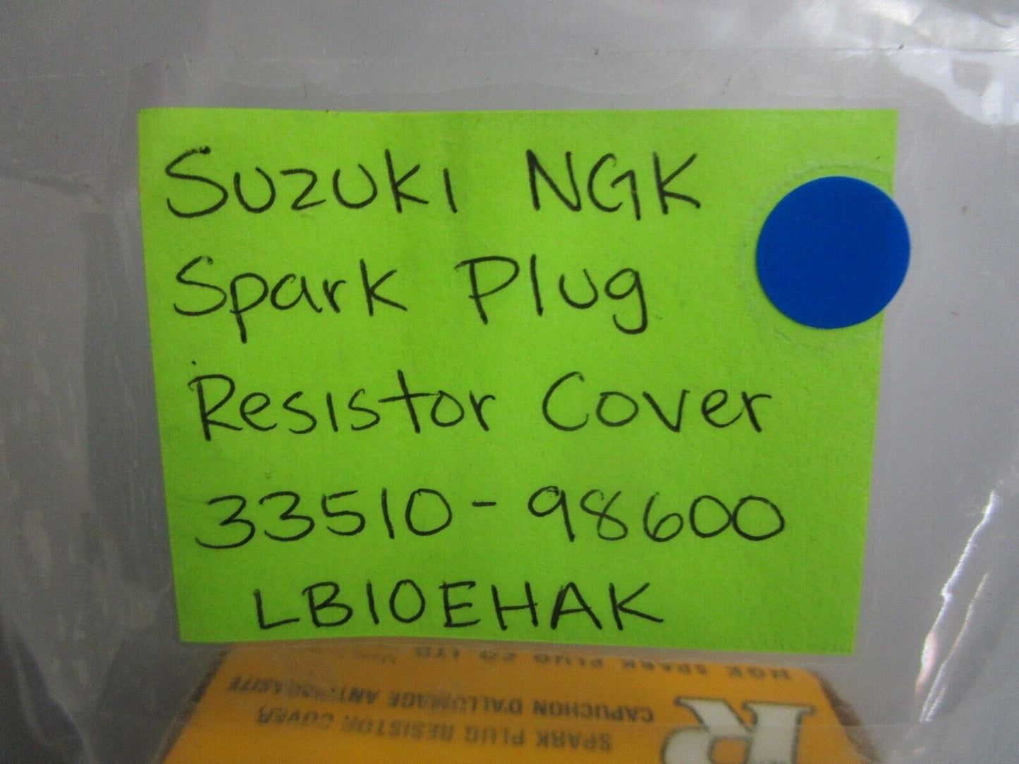 *NEW OEM* 0820 Suzuki NGK Spark Plug Resistor Cover 33510-98600 LB10EHAK