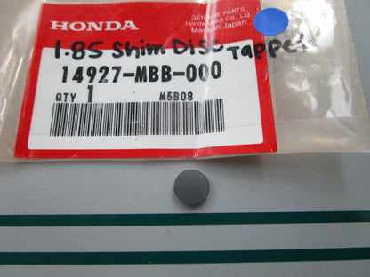 NEW OEM 14927-MBB-000 Honda 1.85 Shim Disc Tappet 0810