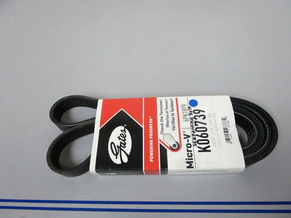 NEW K060739 Gates Micro-V 13/16" x 74 ½" Serpentine Belt 0720