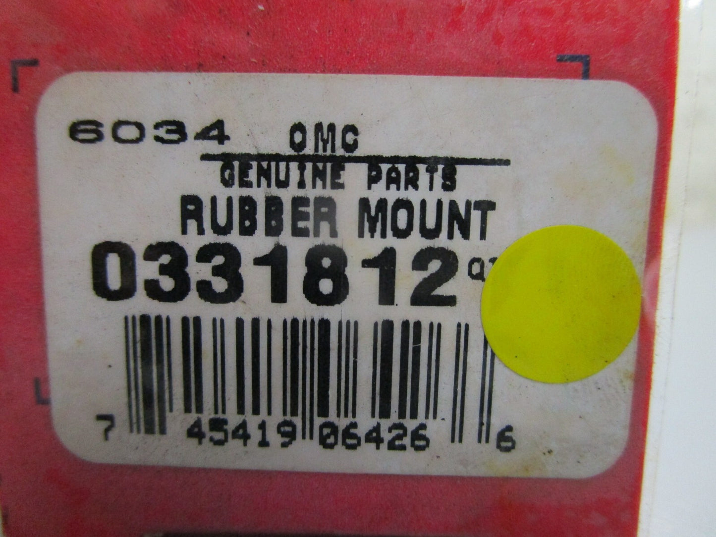 *NEW OEM* 0820 OMC Johnson Evinrude Rubber Mount 331812 0331812