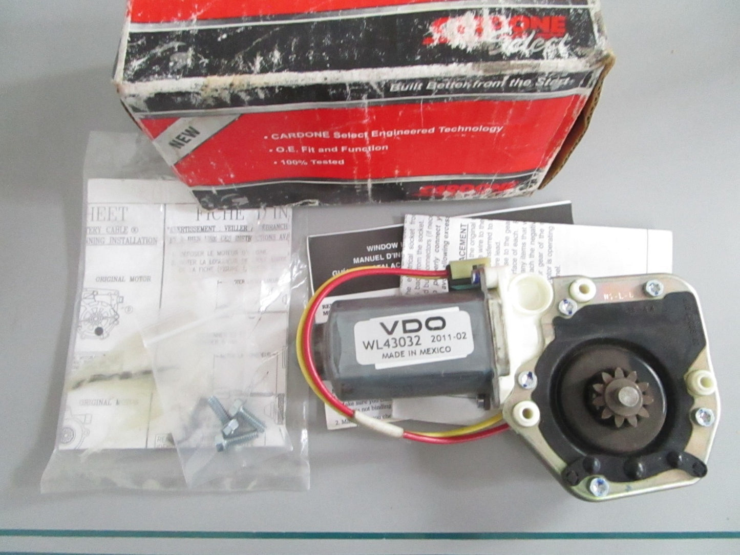 NEW 82-350 Cardone Power Window Motor 0820
