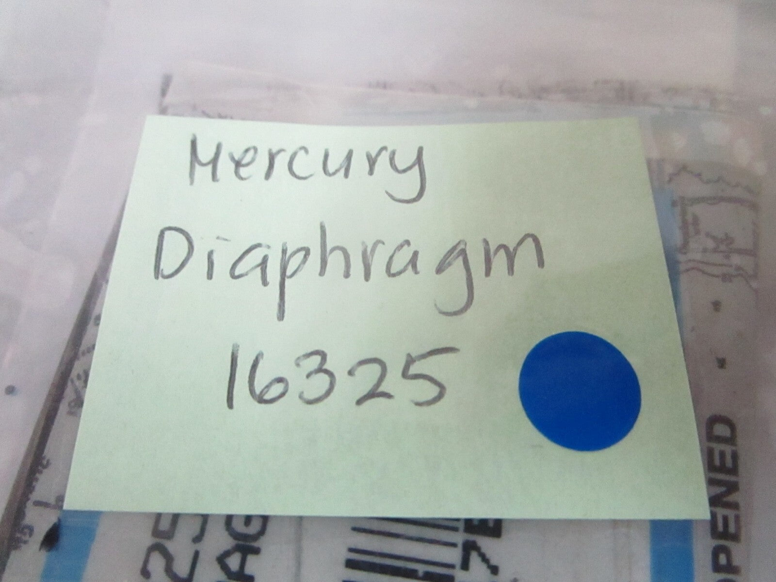 *NEW OEM* 0810 Mercury Quicksilver Diaphragm 16325