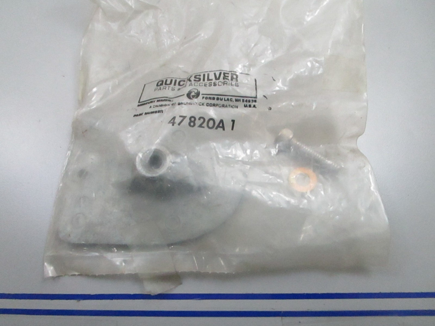 *NEW OEM* 0810 Mercury Quicksilver Anode Plate 47820A1