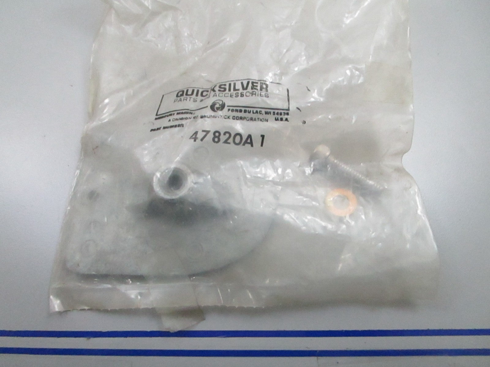 *NEW OEM* 0810 Mercury Quicksilver Anode Plate 47820A1