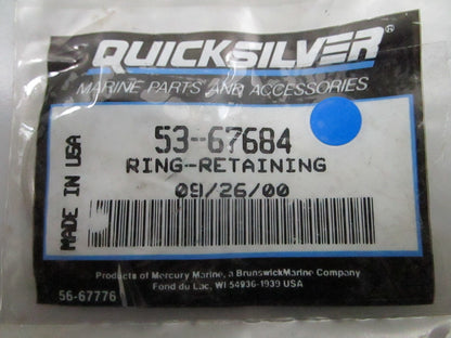 *NEW OEM* 0810 Mercury Quicksilver Retaining Ring 53-67684