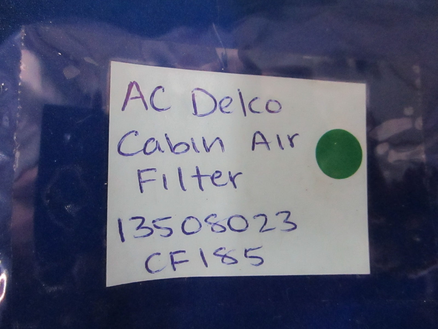 NEW OEM 13509023 CF185 ACDelco Cabin Air Filter 0810