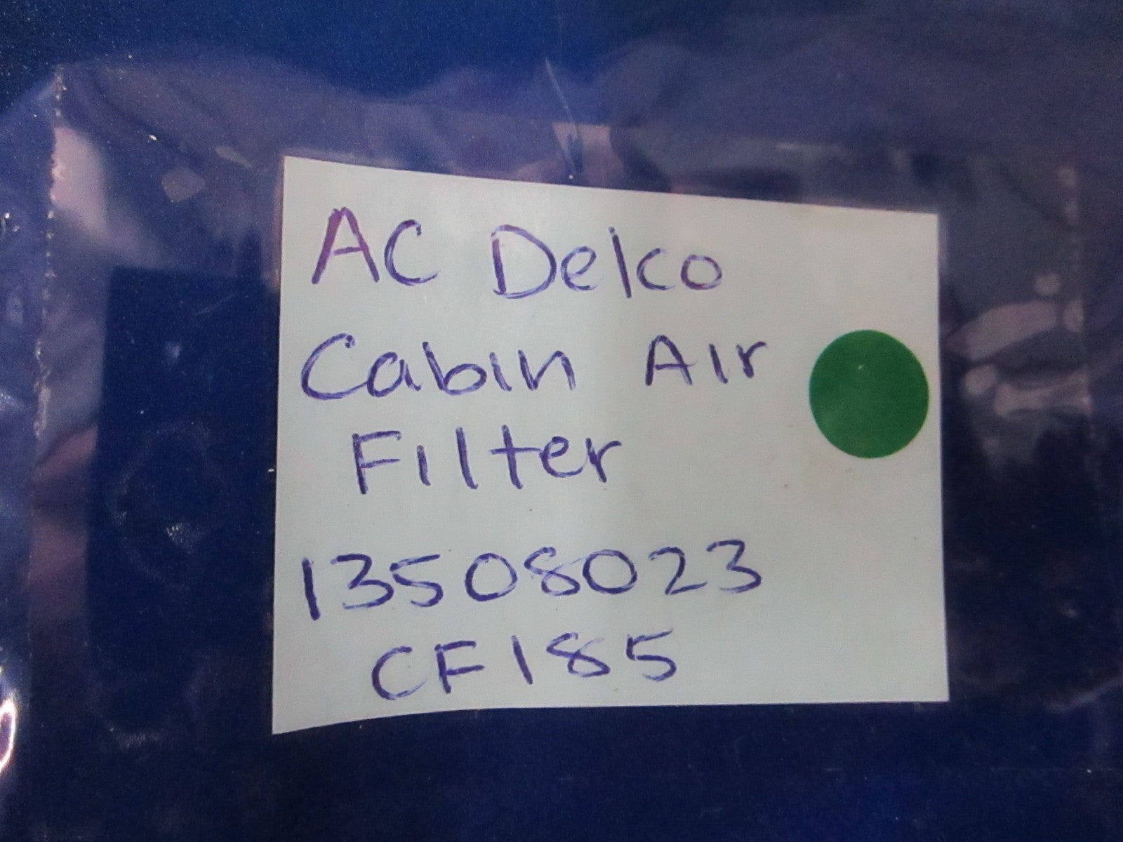 NEW OEM 13509023 CF185 ACDelco Cabin Air Filter 0810