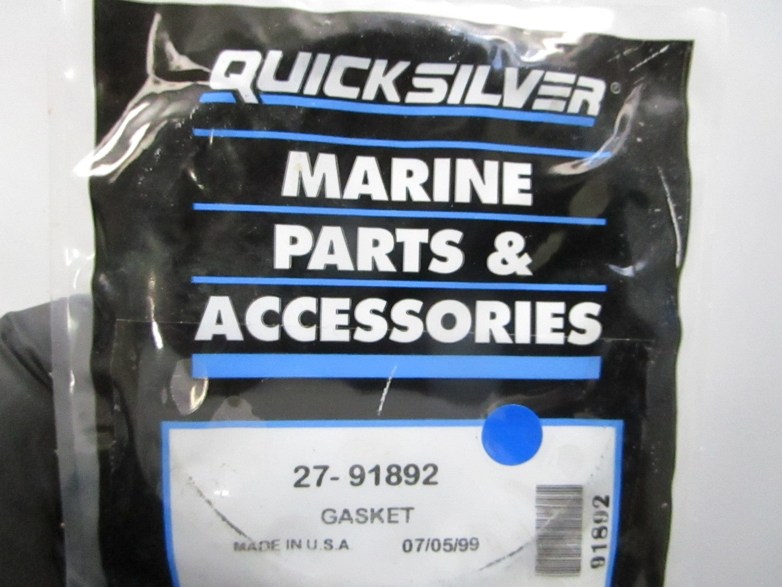 NEW OEM 27-91892 Mercury Quicksilver Gasket 0810