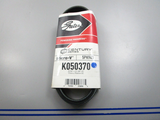 NEW K050370 Gates Micro-V Serpentine Belt 0810