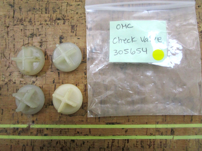 *NEW OEM* (LOT OF 4) 0750 OMC Johnson Evinrude CHECK VALVE 305654 0305654