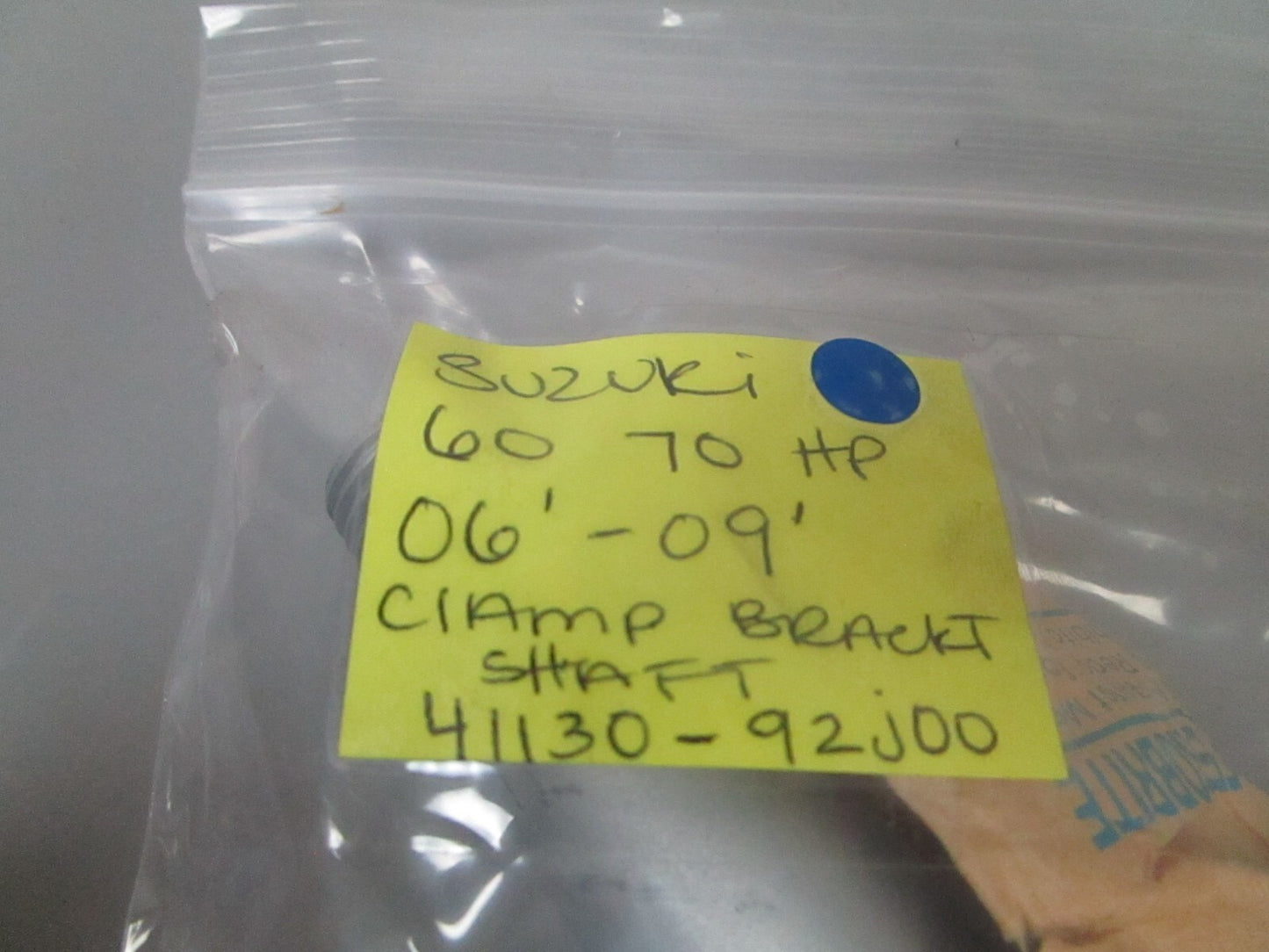 *NEW OEM* 0720 Suzuki 2006 - 2009 60 70 hp Clamp Bracket Shaft 41130-92J00
