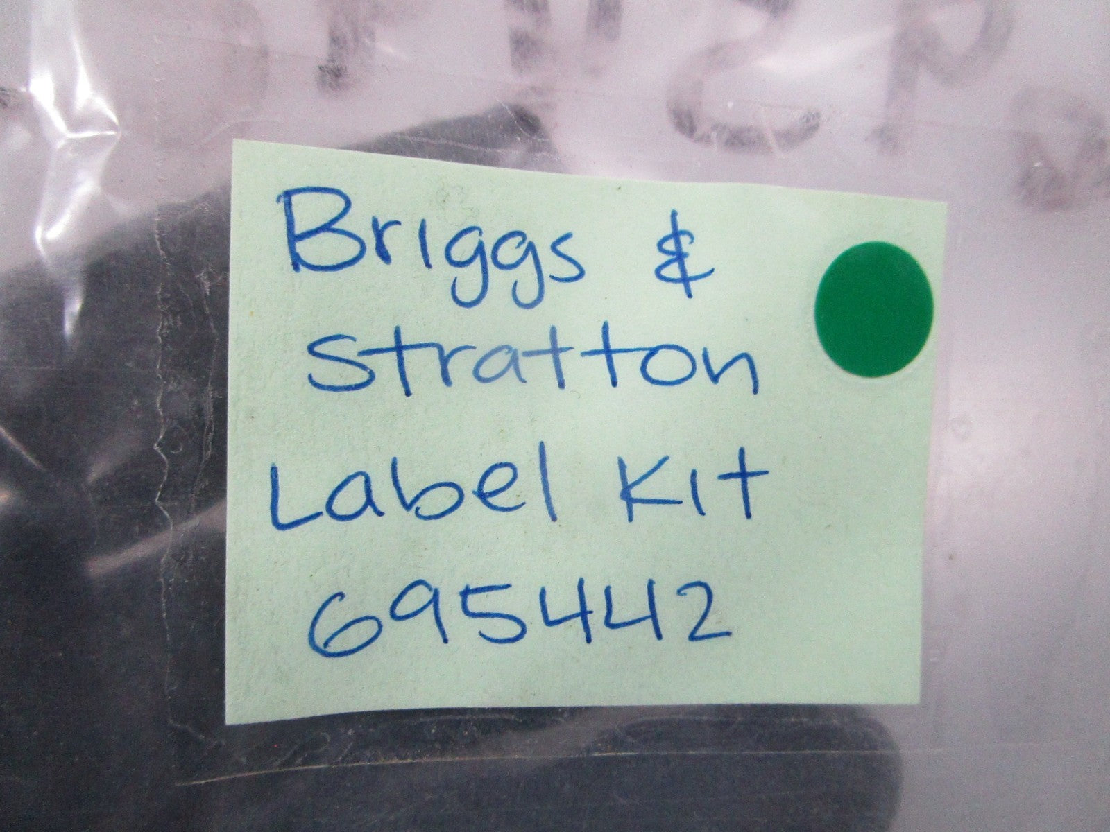 NEW OEM 695442 Briggs & Stratton Label Kit 0810