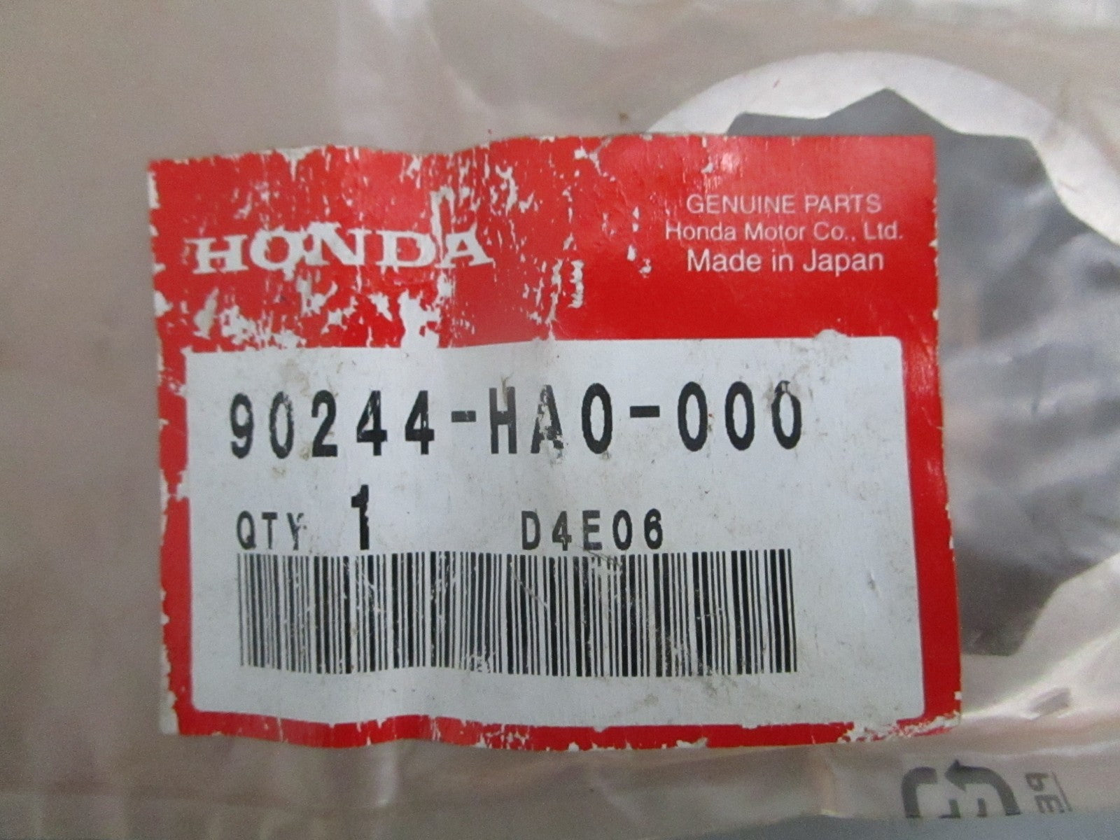 *NEW OEM* 0820 Honda Lock Nut 90244-HA0-000
