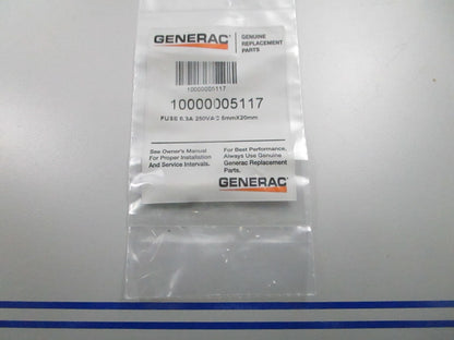 *NEW OEM* 0810 Generac 6.3A 250VAC Fuse 10000005117