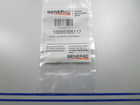 *NEW OEM* 0810 Generac 6.3A 250VAC Fuse 10000005117