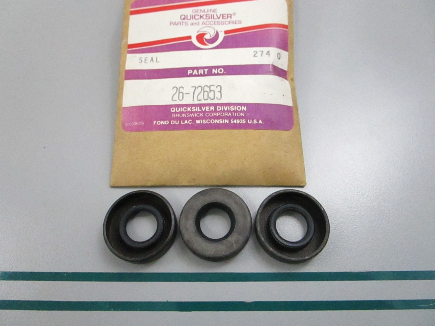 NEW OEM (LOT OF 3) 26-72653 Mercury Quicksilver Seal 0810