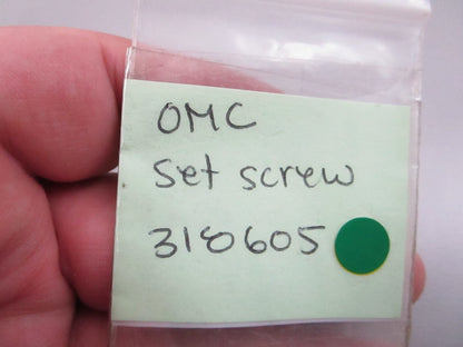 NEW OEM (LOT OF 5) 318605 0318605 OMC Johnson Evinrude Set Screw 0810