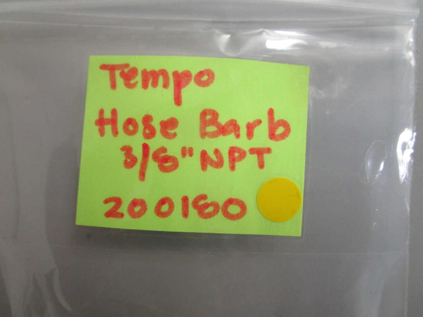*NEW* 0810 Tempo Hose Barb 3/8" NPT 200180